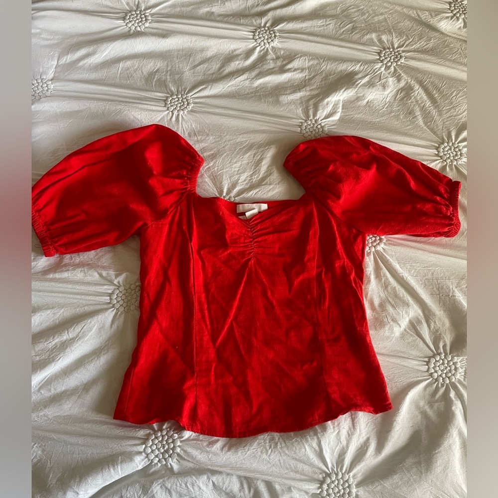 Red blouse like new
